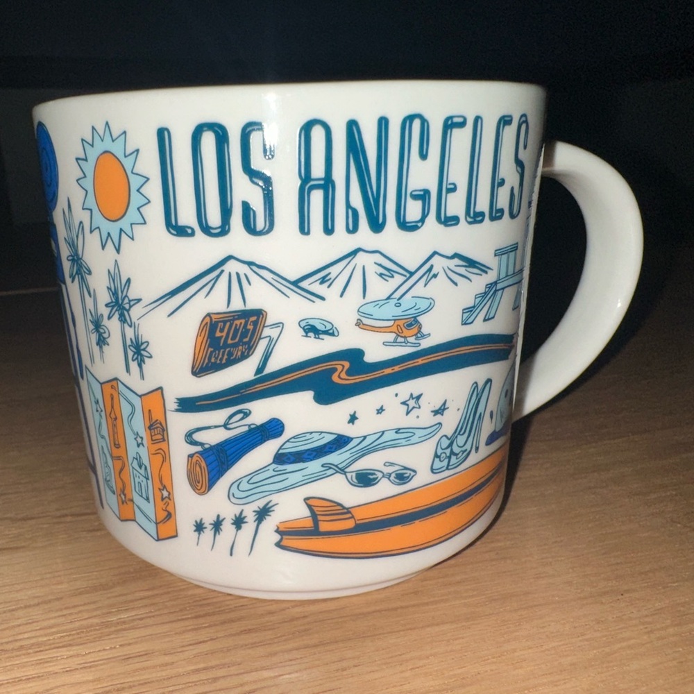 Starbucks Los Angeles Themed White Mug